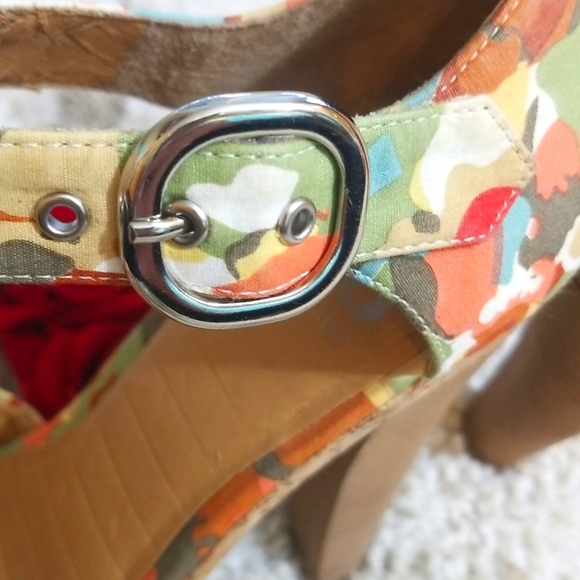 Gianni Bini floral cork style stiletto 6.5 - Picture 9 of 12